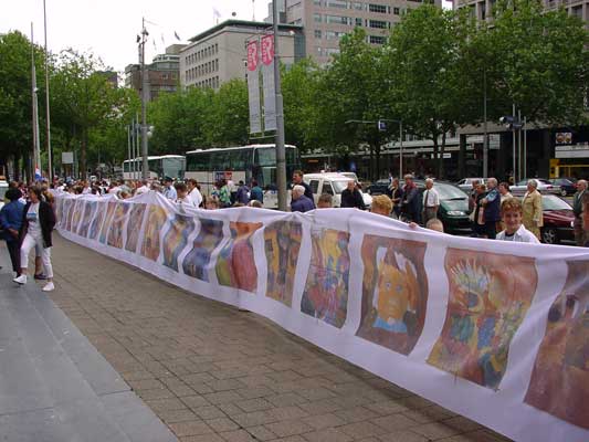 AllaprimA parade - children's paintings in the Kunsthal Rotterdam - the Netherlands