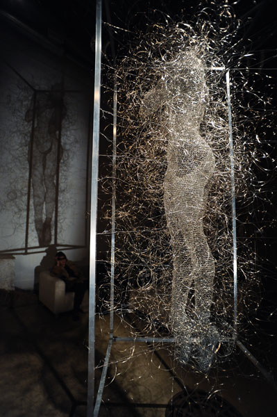 Wire sculpture by Nadia Zubareva.