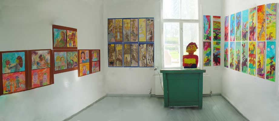 The exhibition Silmt Auki shows works by children from different schools in Mikkeli.
