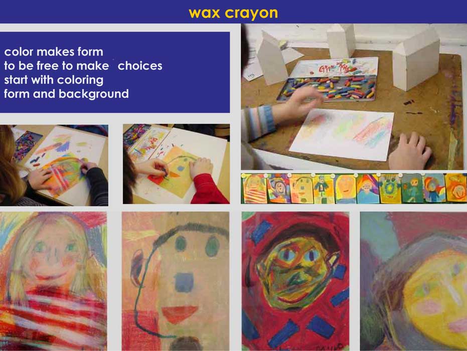 color makes form, to be free to make choices, start with coloring, form and background