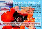 Schildren in Finland in het licht van kunst en natuur in zomer 2010.