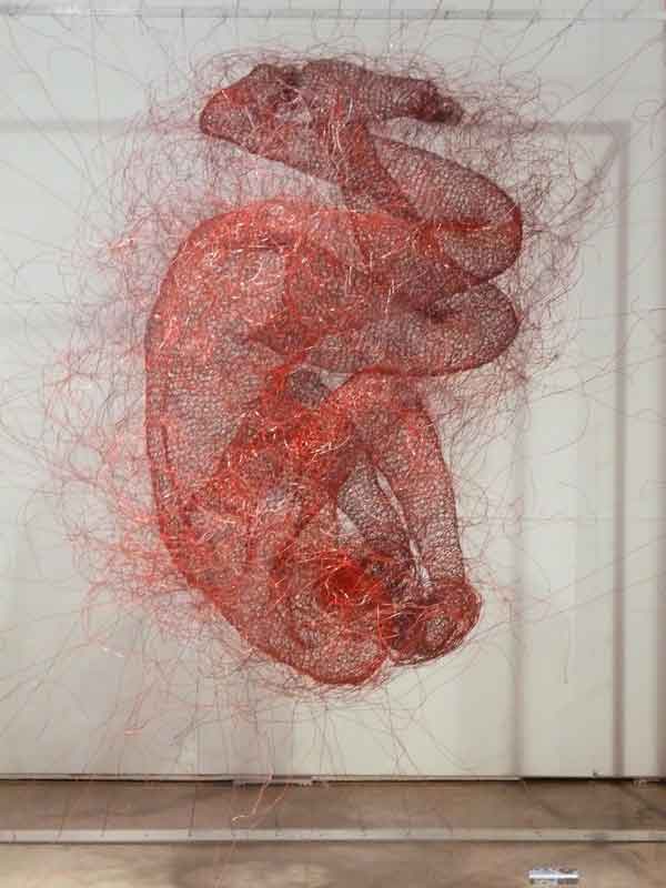 Nadia Zubareva sculpture boxer in red